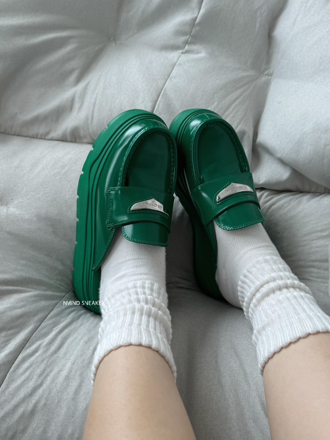 <快速出貨> AIR JORDAN MULE 厚底穆勒鞋 樂福鞋 BV綠