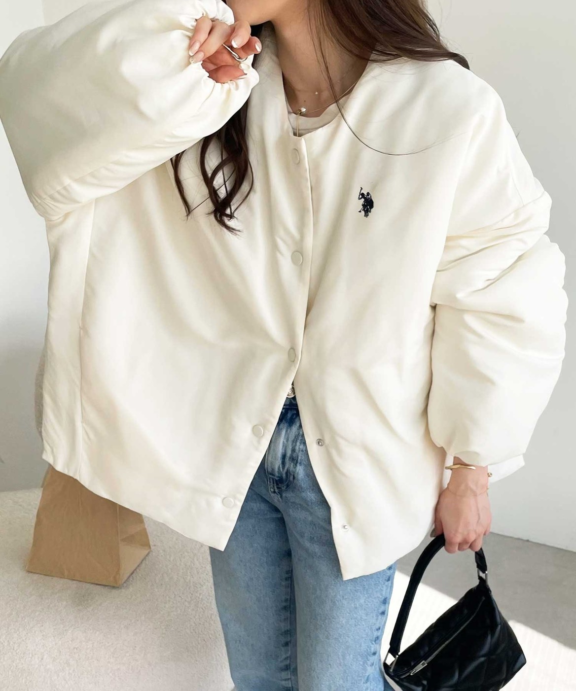 【現貨】日本 GeeRA別注U.S. POLO ASSN.無領 鋪棉 外套 3色