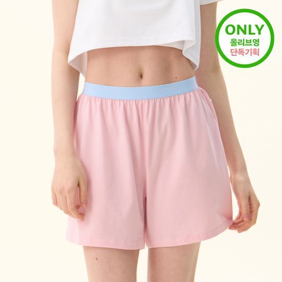 《藍/綠/黑/粉S-M現貨/Olive young連線》NAREUN  shorts