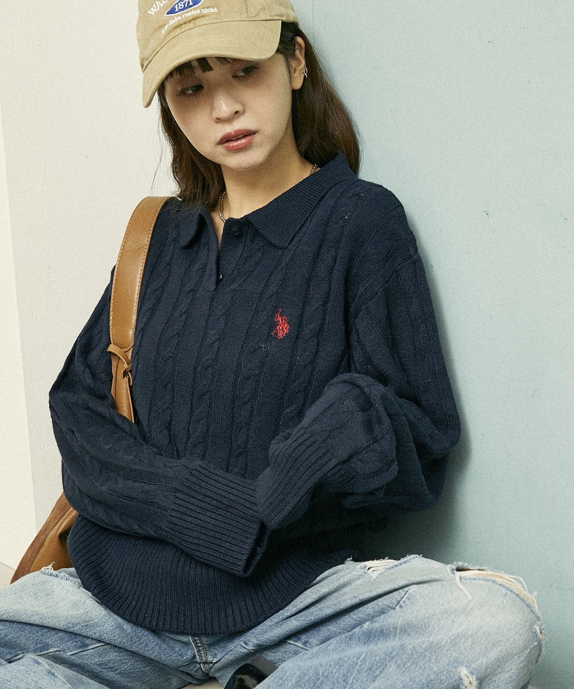 <日本年前折扣>日本 U.S. POLO ASSN. × PUBLUX POLO領 針織 毛衣 3色