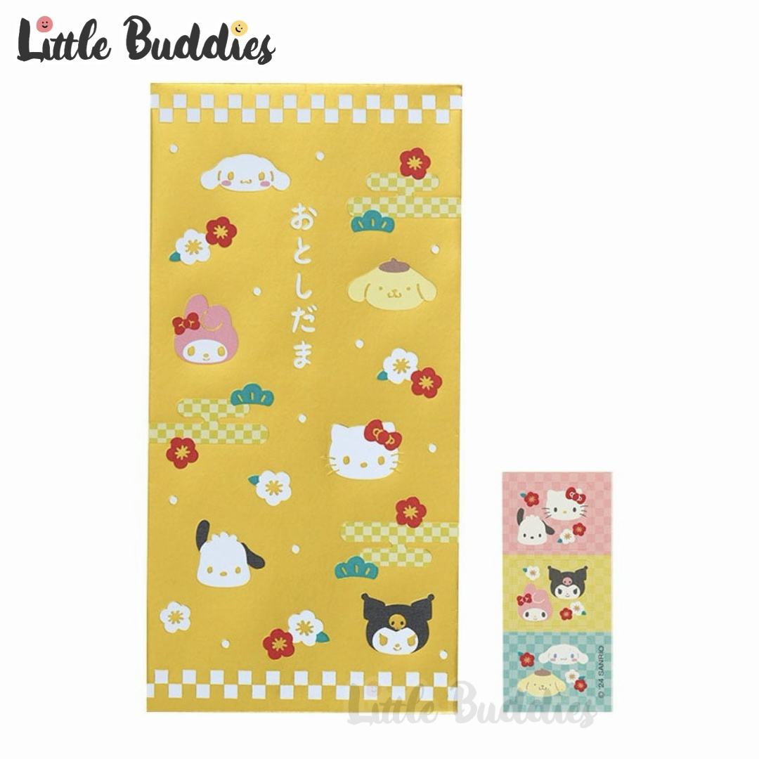 日本 Sanrio 2026賀年系列 和風燙金 長利是封