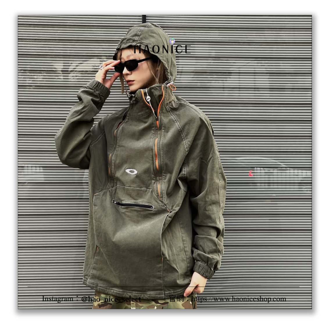【HAO NICE】100%正品 🇺🇸Oakley x Plet 聯名🔥復古做舊風 拼接 連帽長袖衝鋒衣 機能性 防風外套