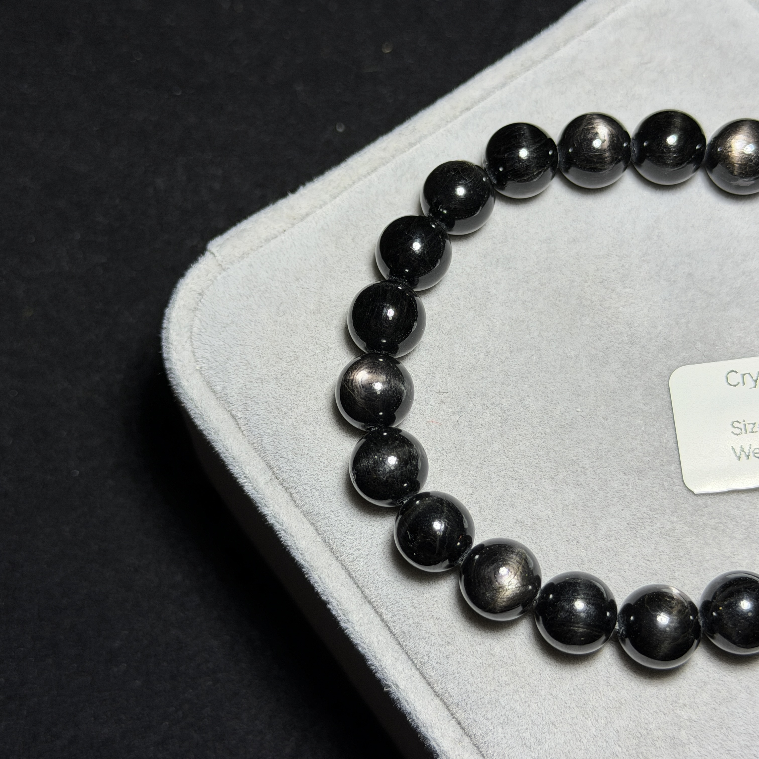 高質金運石(黑銀線) 8.7+mm ZB2195