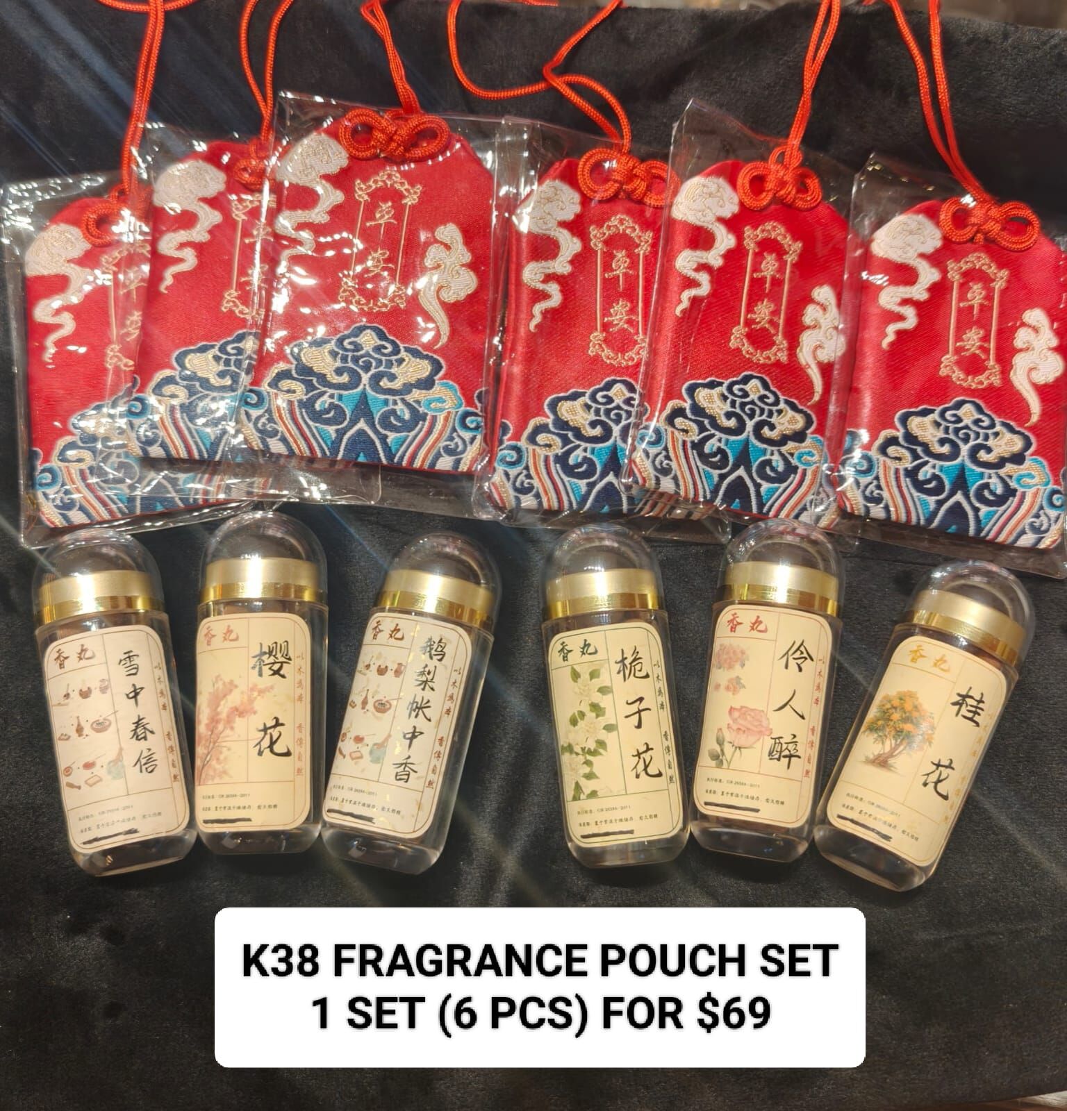1 K38 FRAGRANCE POUCH SET (6 PCS)