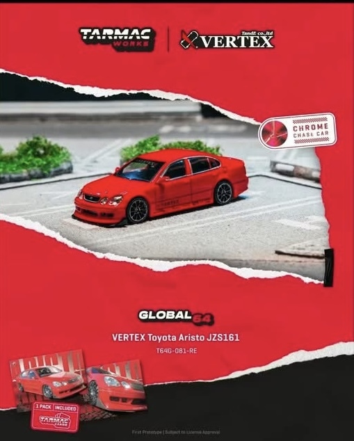 預訂 Pre Order - Tarmac Works Vertex Toyota Aristo