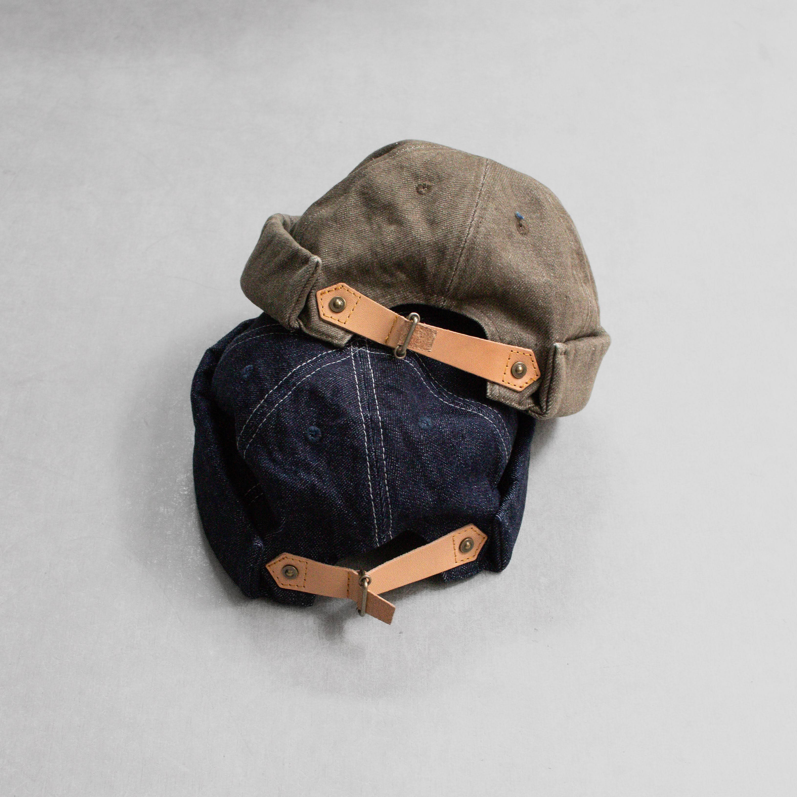 HIGHER HT25029 DENIM FISHERMAN 丹寧 水兵帽 皮帶扣