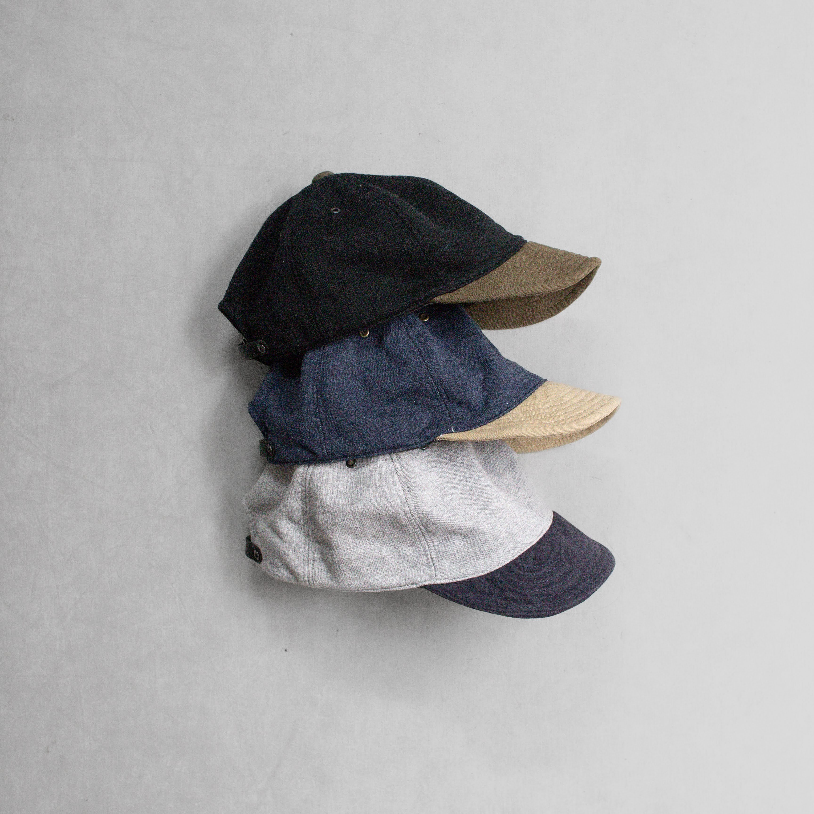 HIGHER HT25019 SWEAT ARMY CHINO BRIM CAP 衛衣 斜紋 拼接 棒球帽