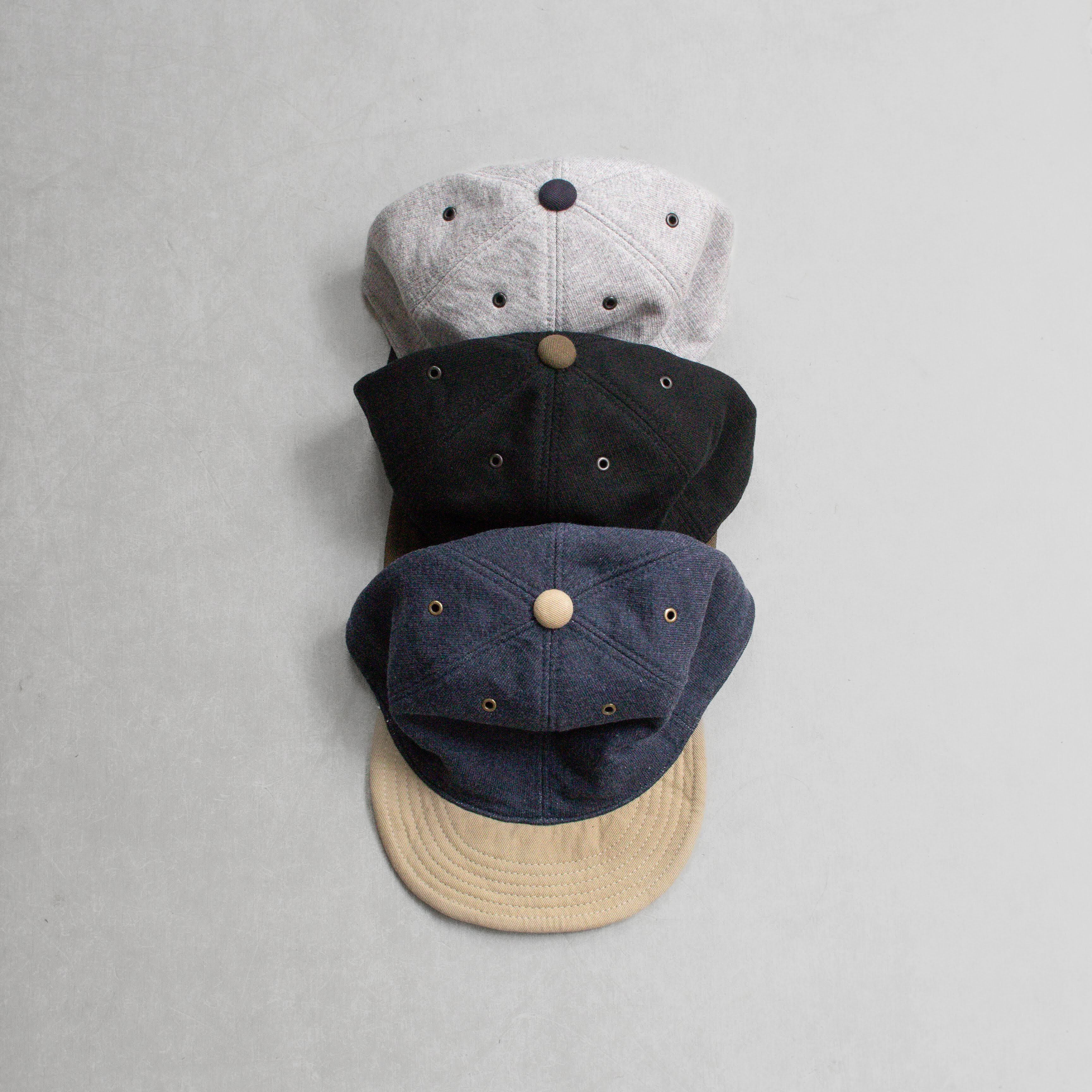 HIGHER HT25019 SWEAT ARMY CHINO BRIM CAP 衛衣 斜紋 拼接 棒球帽