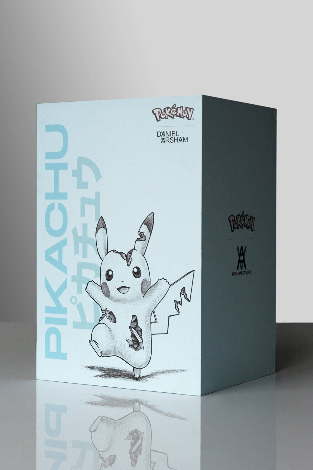 Daniel Arsham Pokemon Indigo Plateau Standing Pikachu Limited Edition Blue 寶可夢 石英高原 比卡超