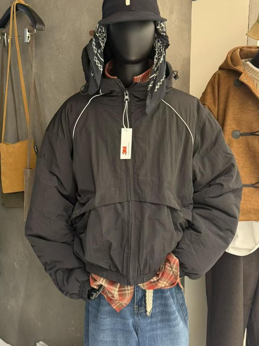 淨色連帽拉鍊外套 BALLOW-023JK