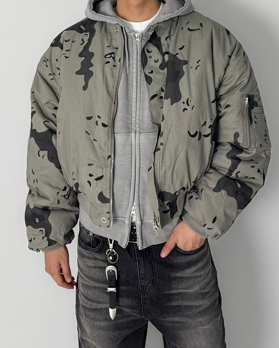 迷彩拉鍊外套 WD-199JK