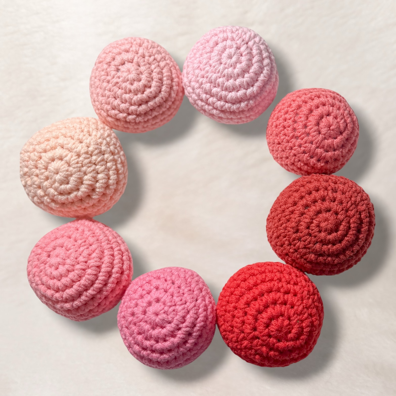 編織小球球｜莓果色系