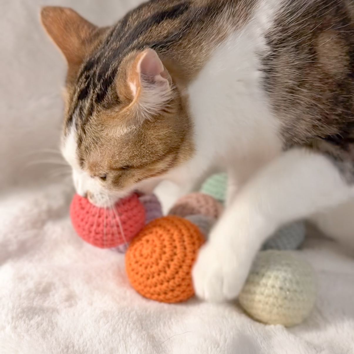 編織小球球｜莓果色系