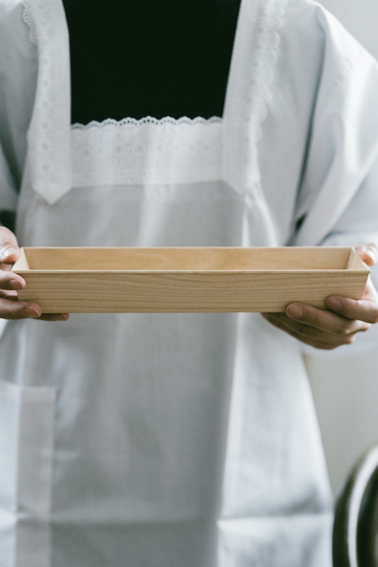 東屋楡木桌上型筷盒