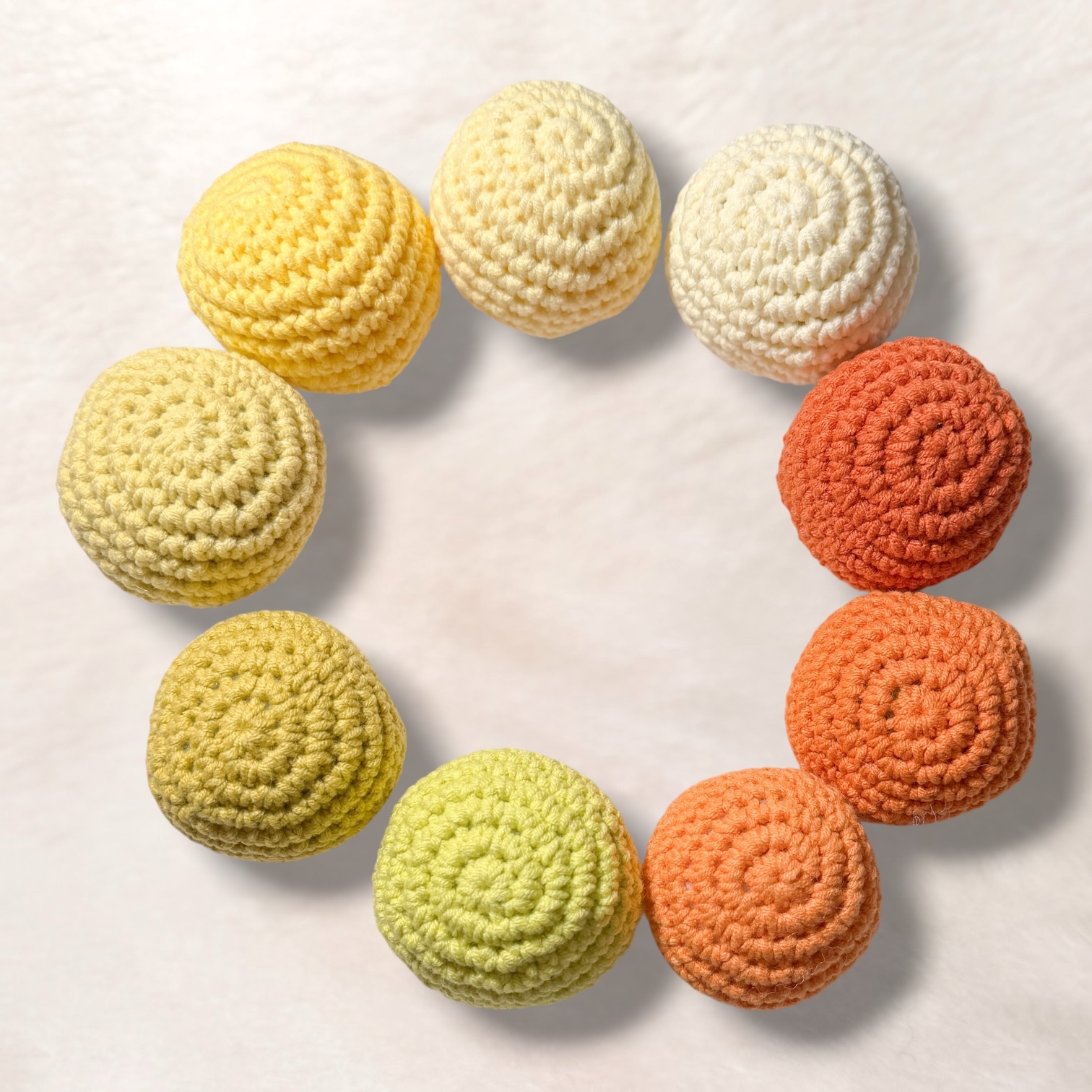 編織小球球｜甜橙色系