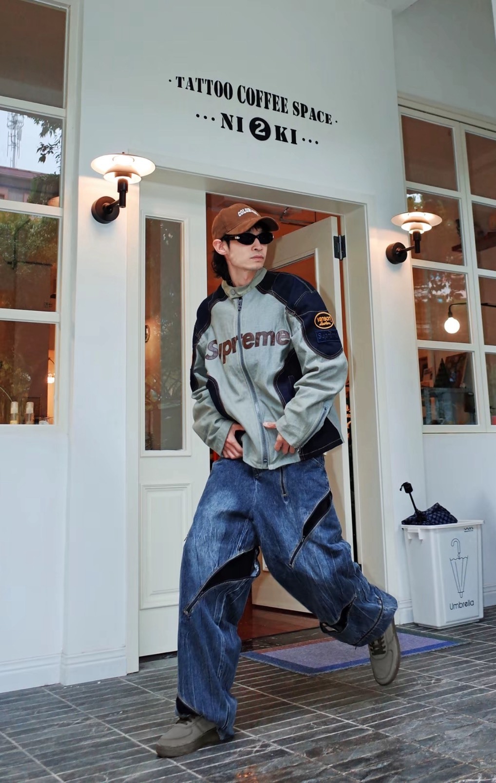 Supreme x Vanson x Cordura 黑色 灰色 三方聯名棉質機車外套