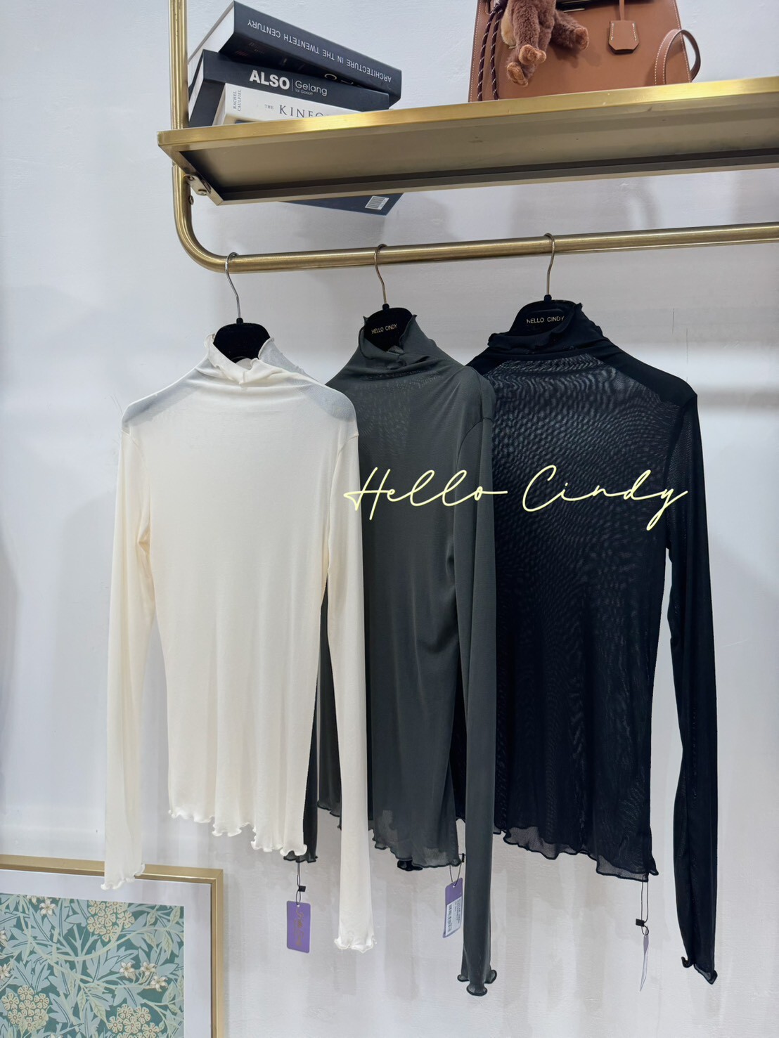 B11068 必買～微透感超百搭合身款紗質上衣