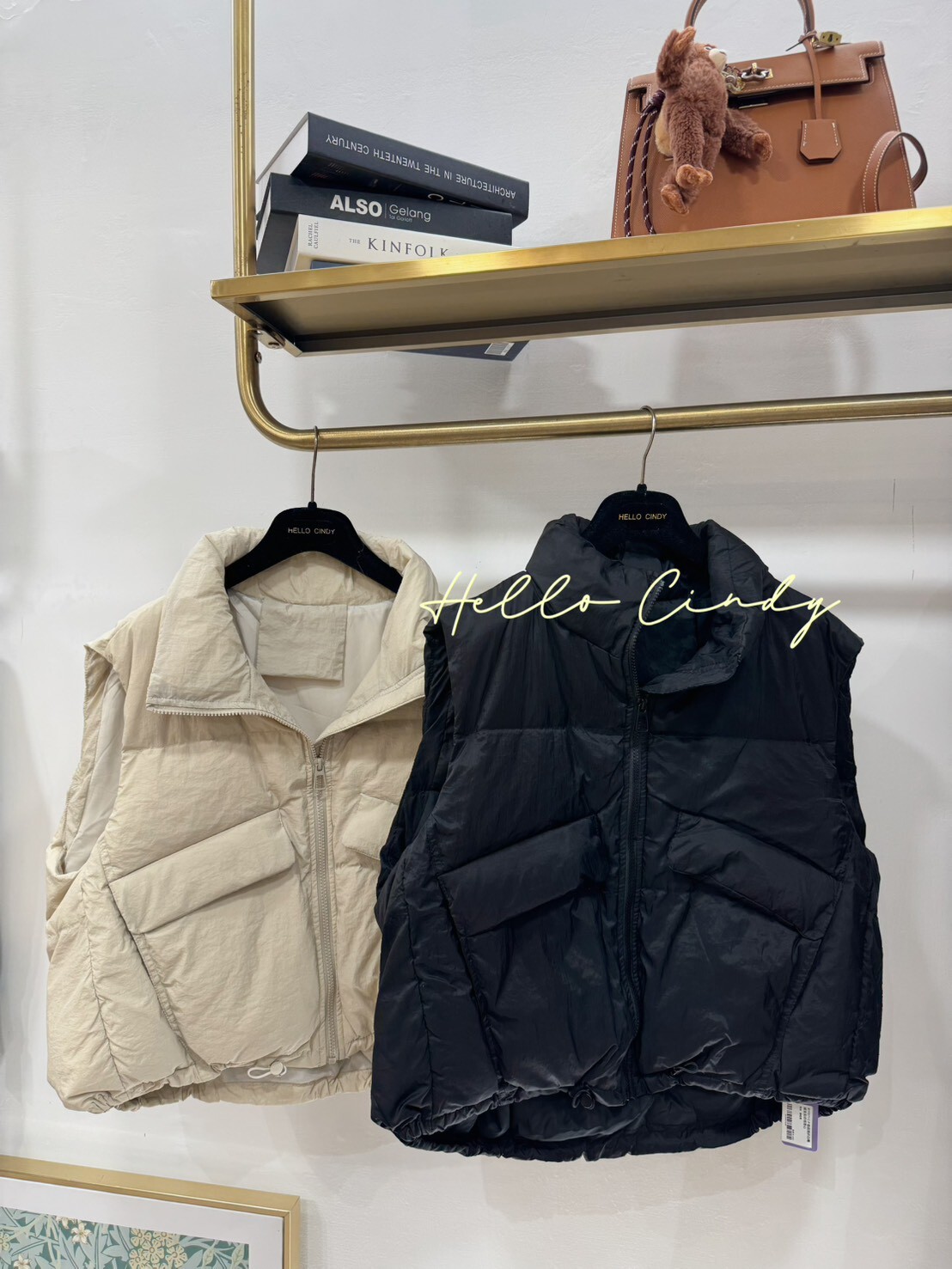 B11071 C P值超高的白鴨絨澎澎好搭背心