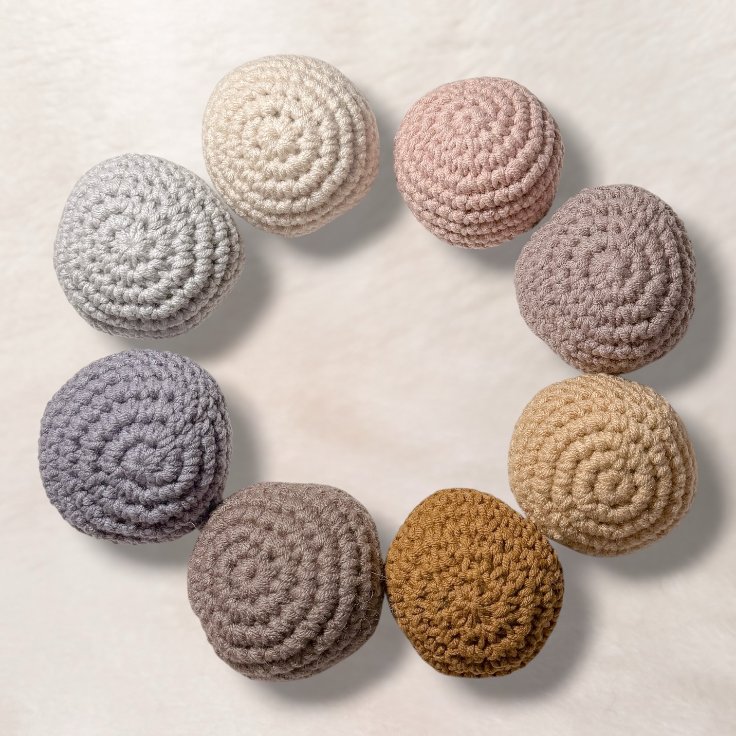 編織小球球｜奶霜色系