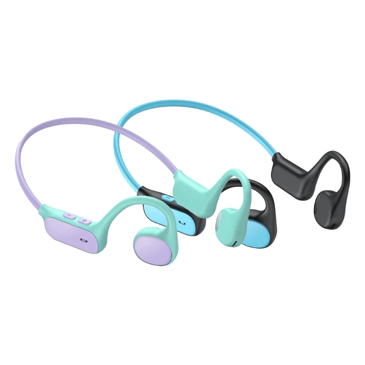 iClever OWS01 開放式氣傳導無線藍牙兒童耳機 (藍色/紫色)