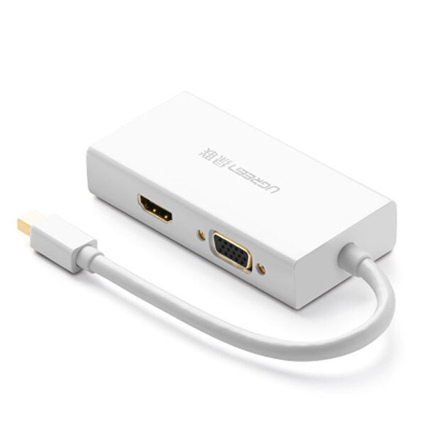 UGREEN - Mini-DP ㇐轉三 HDMI/VGA/DVI &nbsp;HUBS Thunderbolt (雷電接口) - HDMI 支持 4K
