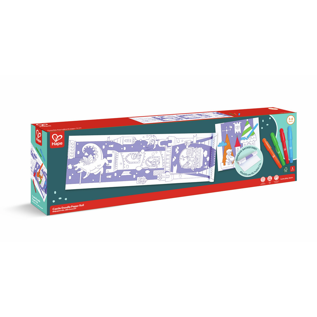 Hape Castle Doodle Paper Roll, E2019