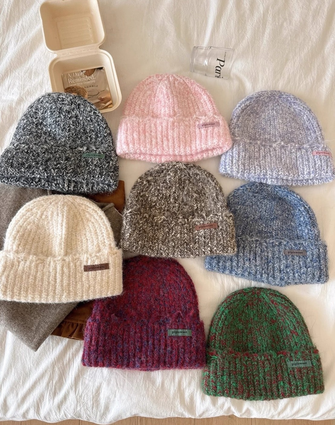 小標pipisweet混色毛帽