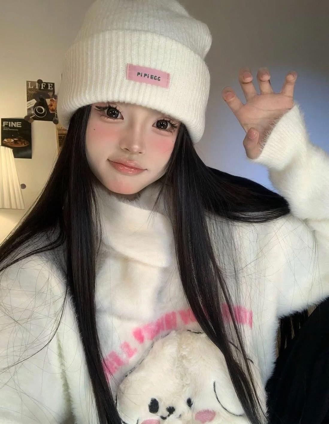 粉標PiPiEGG毛帽