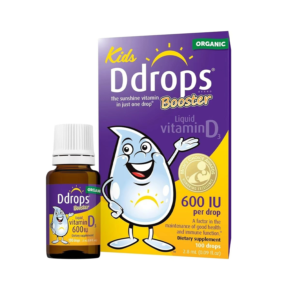 Baby Ddrops - 大童/兒童 維他命D3滴劑 600IU