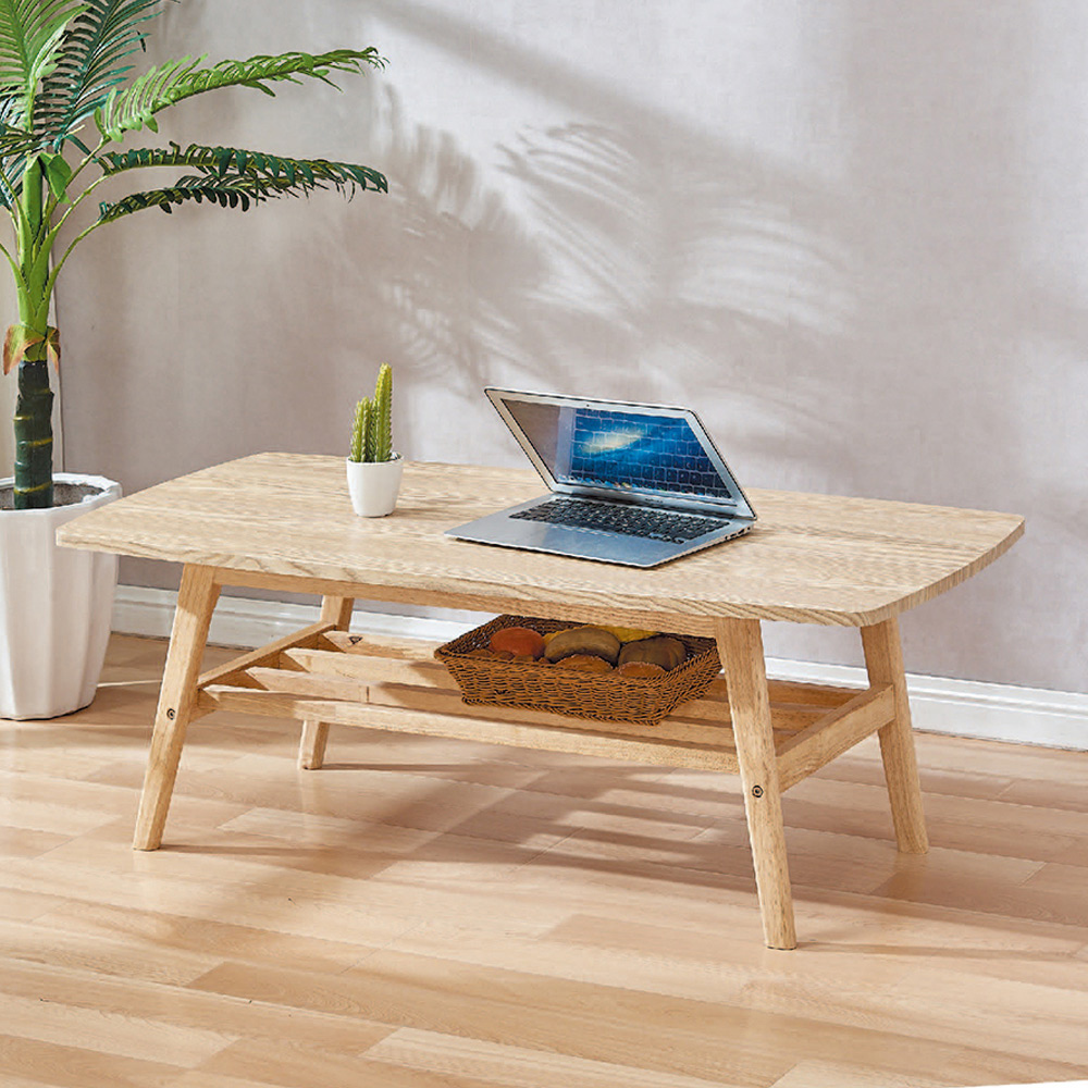 亞倫斯3.3尺原木色大茶几