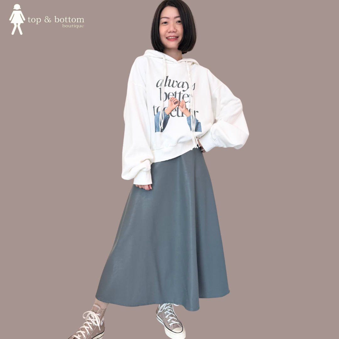 PRINTED HOODY WOOL INNER SWEATER