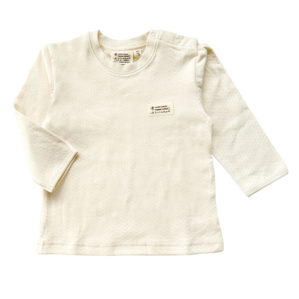 有機棉幼兒雙層棉保暖衣 | 藍天畫布有機棉