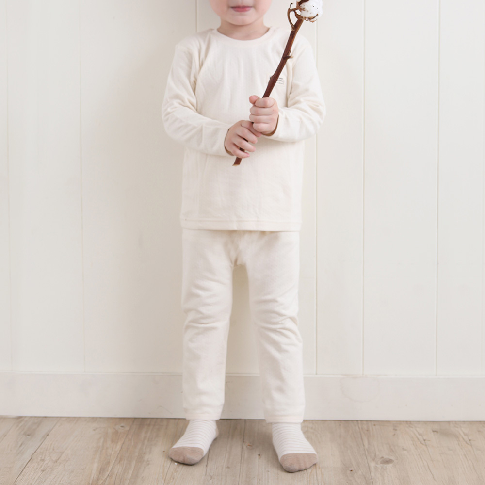 有機棉幼兒雙層棉保暖衣 | 藍天畫布有機棉