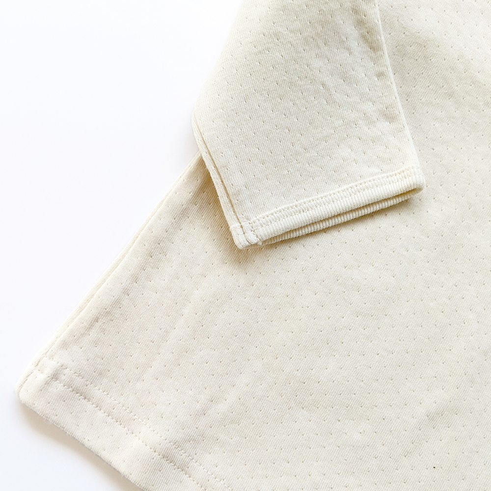 有機棉幼兒雙層棉保暖衣 | 藍天畫布有機棉