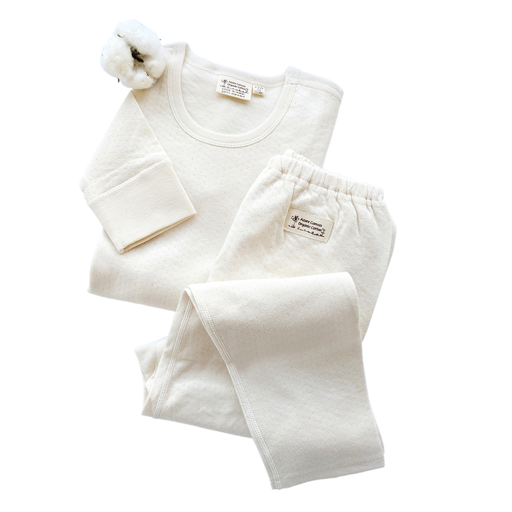 有機棉兒童雙層棉保暖衣 | 藍天畫布有機棉