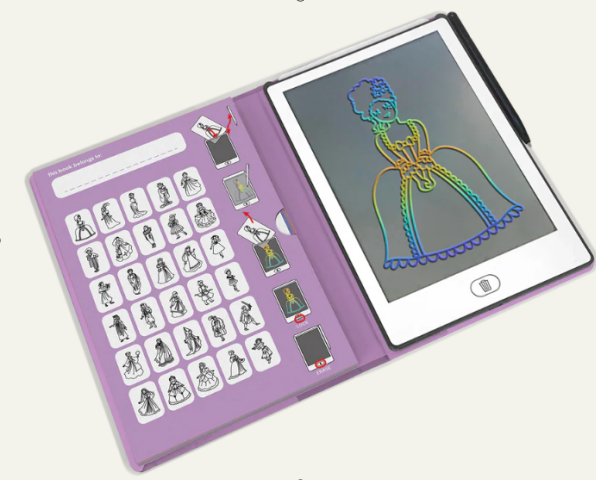 Kidywolf kidydraw-mini drawing pad 30 princess