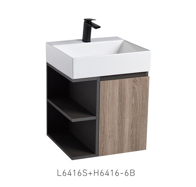 京典衛浴 檯面式臉盆盆櫃組 L6416S+H6416-6B(6A)