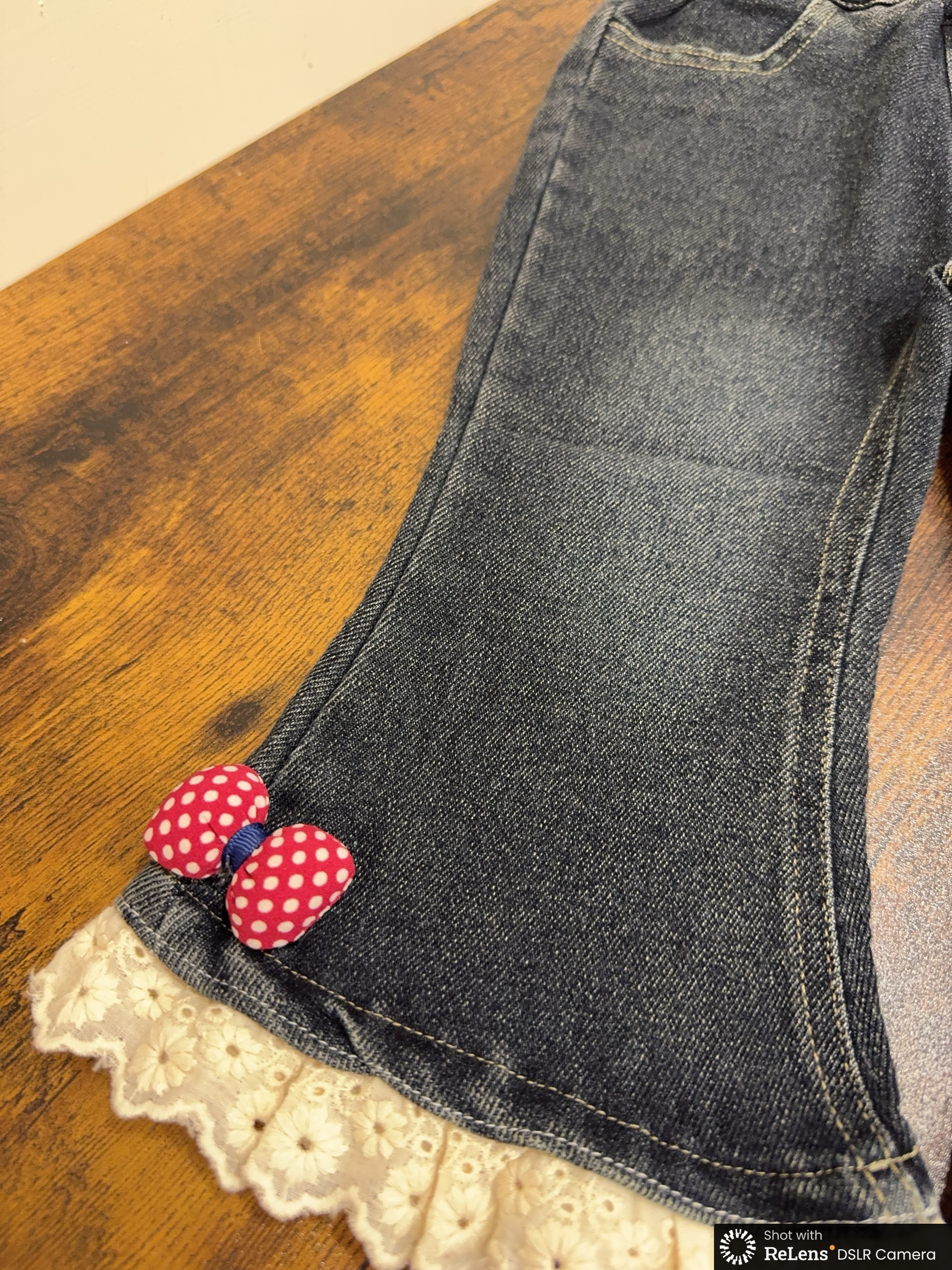 LLKW-W立體蝴蝶結靴型褲