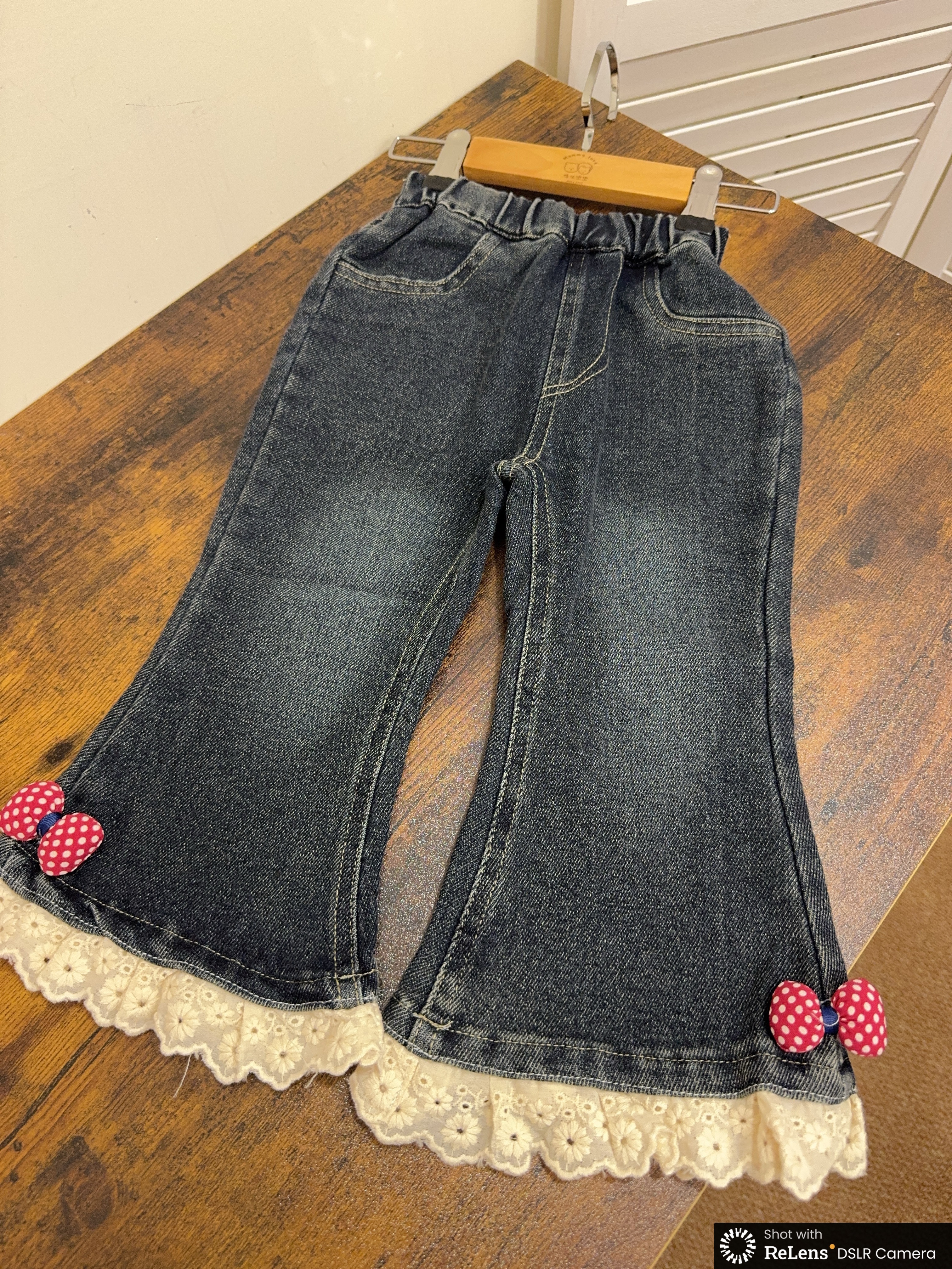 LLKW-W立體蝴蝶結靴型褲