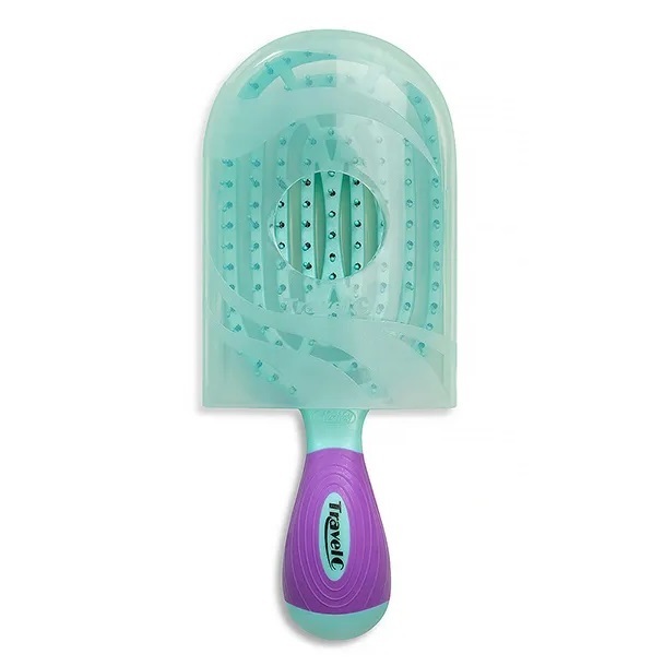 Nuway4hair 施魔梳 (Travel C /旅行裝) (羅馬青Green/Purple) Scalp Care Detangler Brush