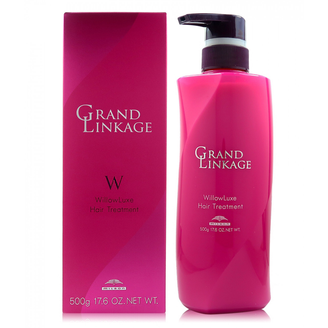 日本 Milbon Grand Linkage WillowLuxe Hair Treatment(For Normal Hair)500g 柔韌修護素(適合普通髮質)