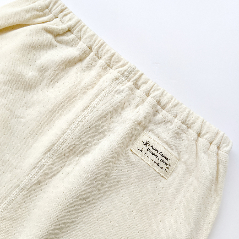 有機棉幼兒雙層棉保暖褲 | 藍天畫布有機棉