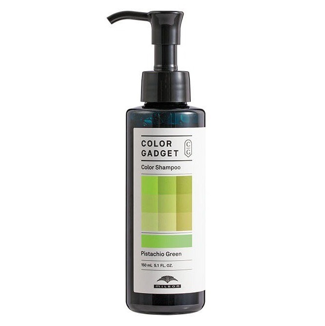 日本 Milbon Color Gadget Color Shampoo(Pistachio Green)150ml 綠色補色洗髮水