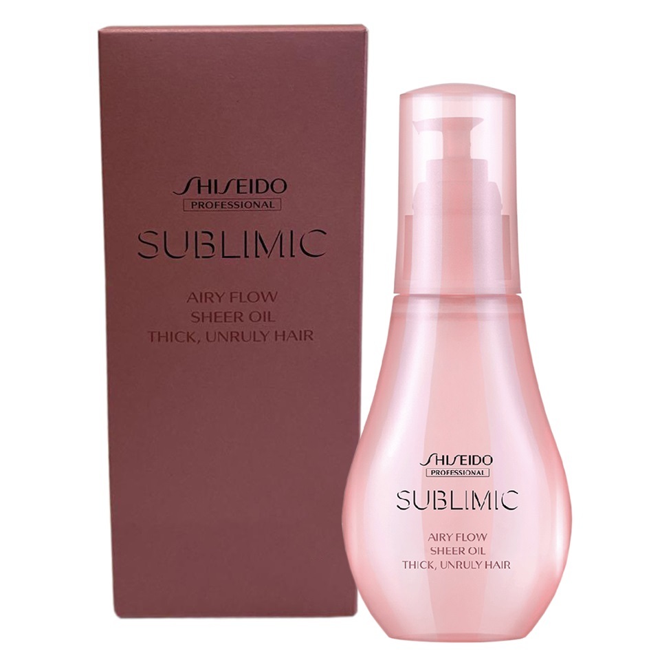 Shiseido Airy Flow Sheer Oil 100ml(Thick,Unruly Hair) 資生堂動盈絲滑護髮油