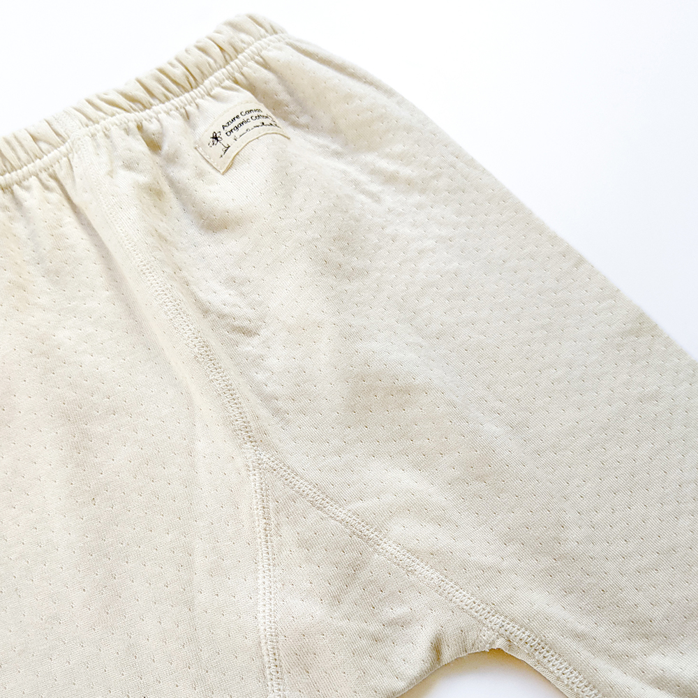 有機棉幼兒雙層棉保暖褲 | 藍天畫布有機棉