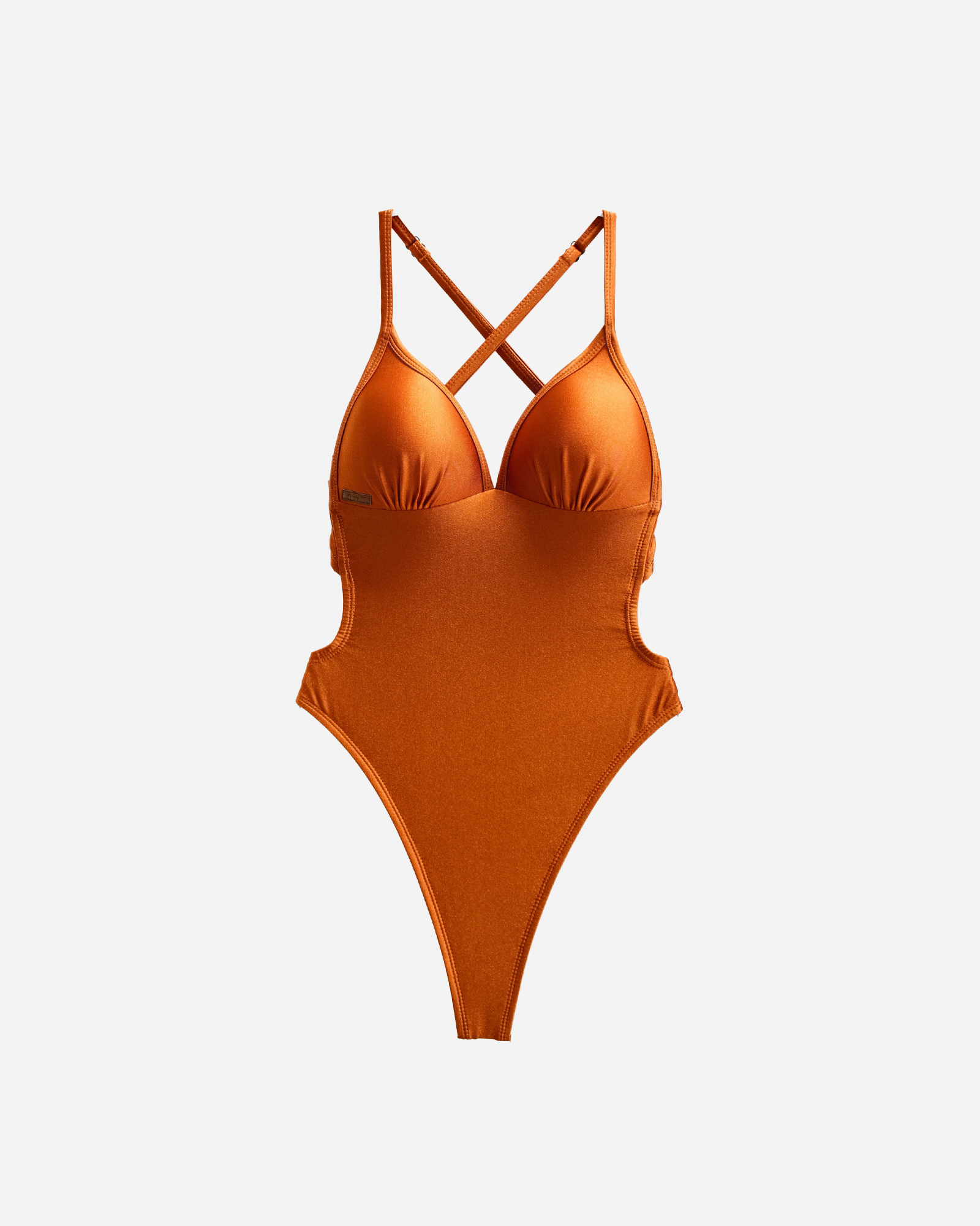 【絲光紅銅】UPVEW 三角美胸海鷗丁連身泳裝