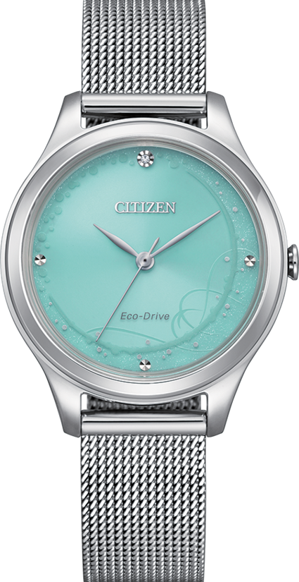 萬年鐘錶 - Citizen 星辰錶   藍調之夜米蘭錶帶光動能女錶 EM0501-89M 錶徑 32MM