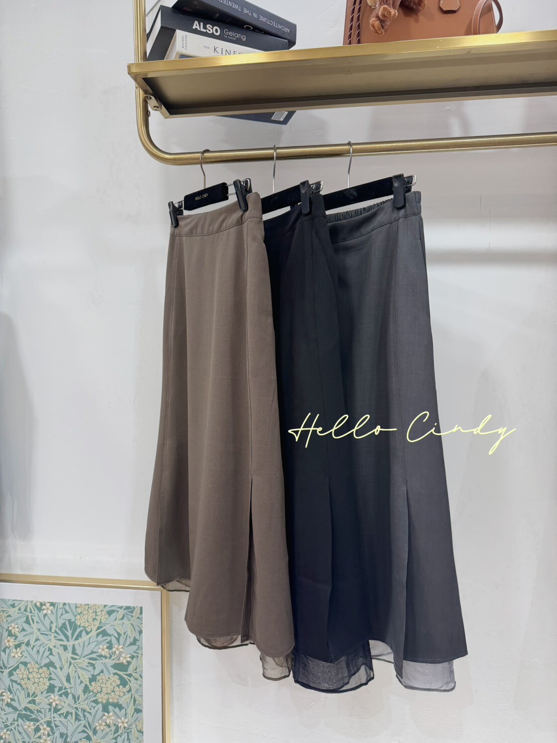 B11055 超顯瘦拼接下紗西裝裙