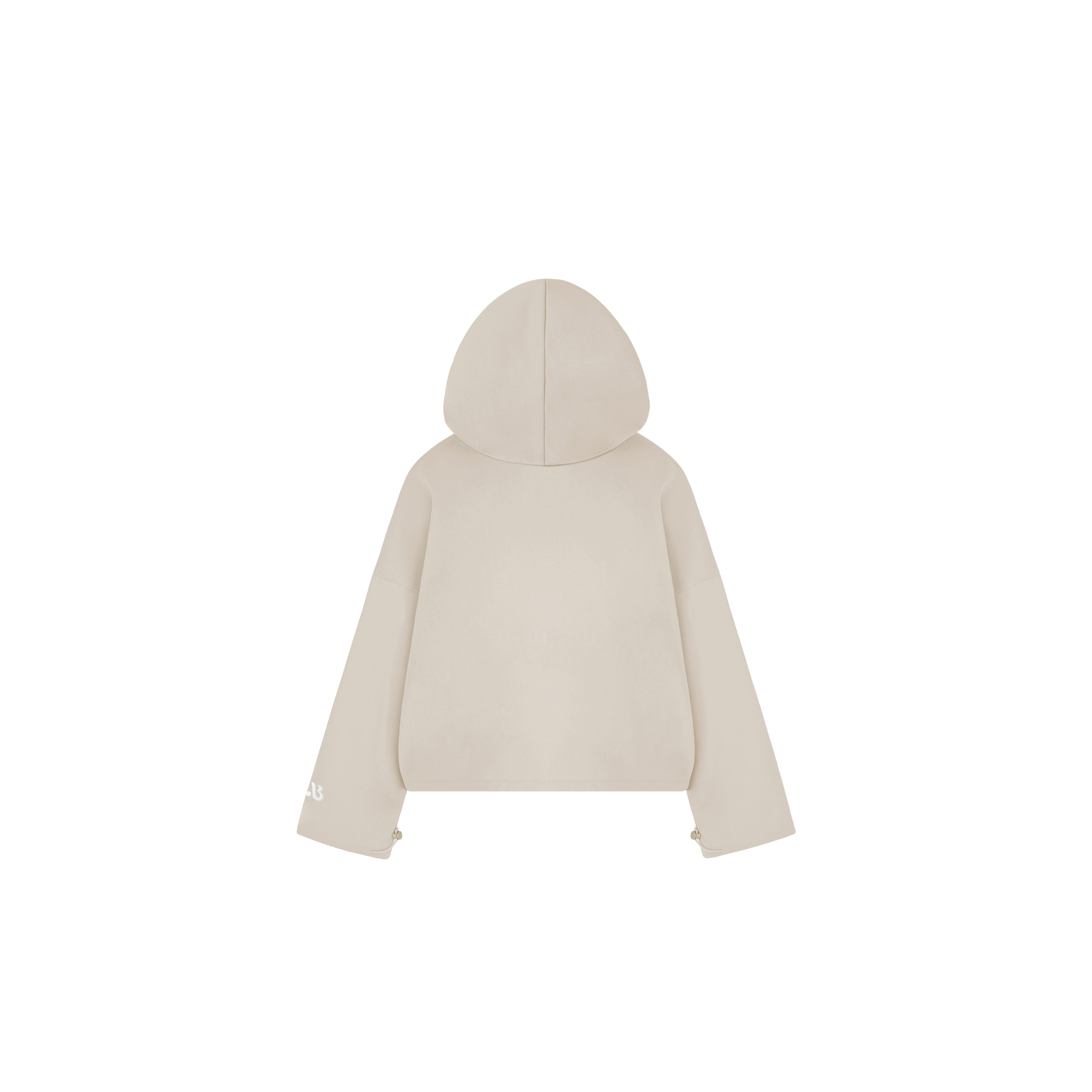 燕麥拿鐵寬鬆抽繩帽T