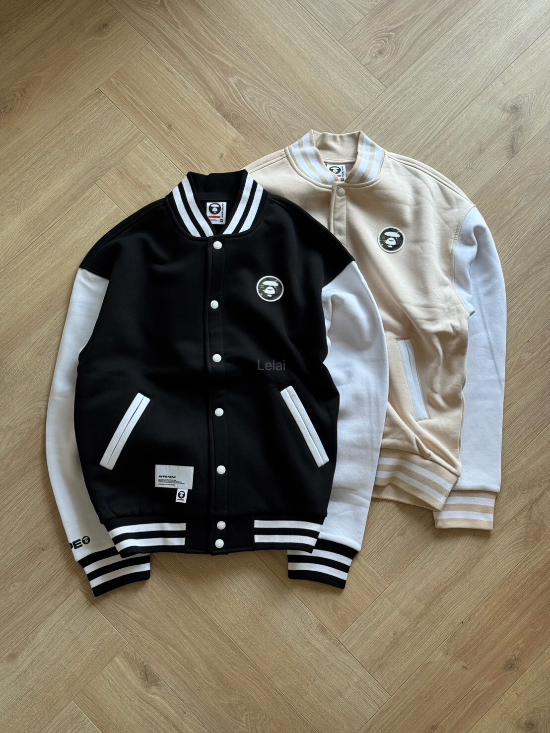 AAPE NOW BUTTON SWEATER 棒球外套